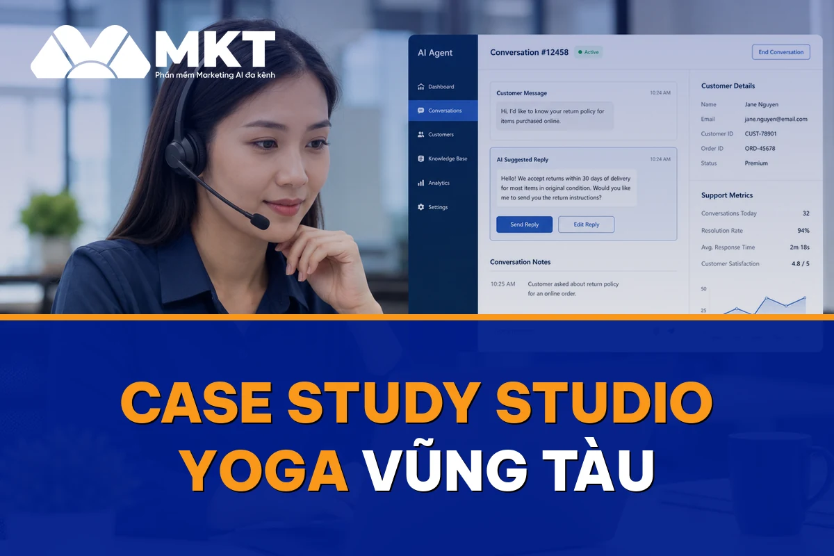 Case Study Studio Yoga Vũng Tàu: Lớp Đêm Full Slot Nhờ MKT Page + Viral